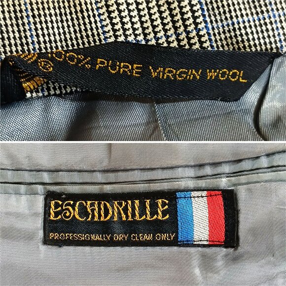 Hart Schaffner Marx Baskin Classic Pure Virgin Wool Men 3Piece Plaid Blazer Suit - Picture 8 of 16